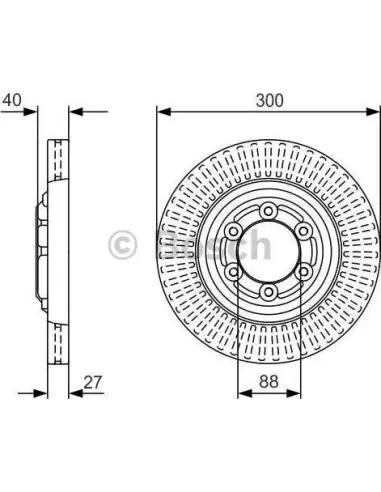 Disco de freno Bosch 0986479V29