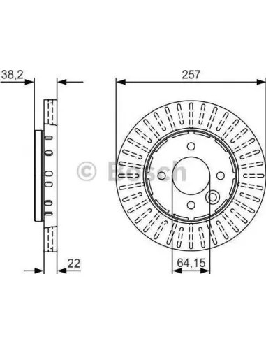 Disco de freno Bosch 0986479V30