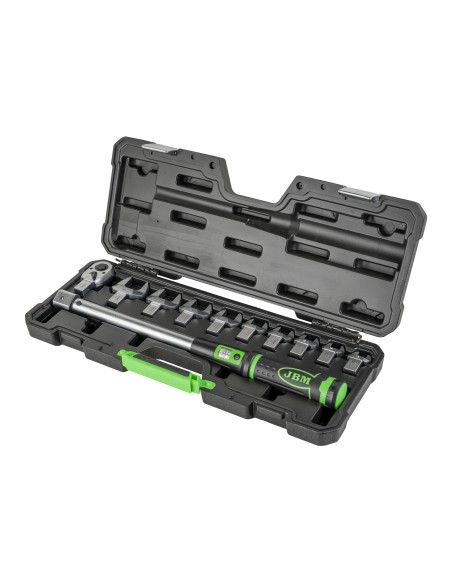 LLAVE DINAMOMÉTRICA DE 1/2" CON 40-200 NM Y CABEZALES INTERCAMBIABLES