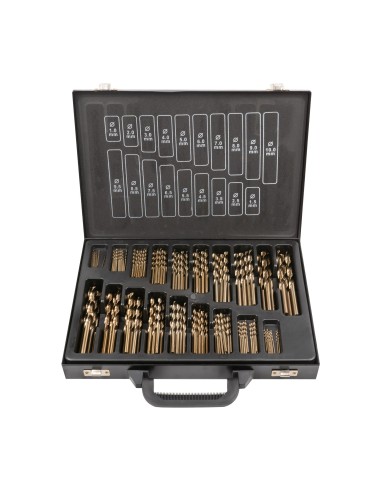 ESTUCHE DE BROCAS HELICOIDALES 1-10MM COBALTO