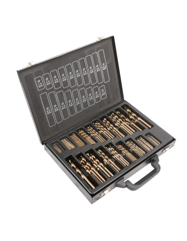 ESTUCHE DE BROCAS HELICOIDALES 1-10MM COBALTO