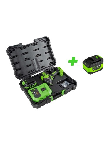 60051C PISTOLA DE IMPACTO BRUSHLESS A BATERÍA 1/2" 1000NM CON MALETÍN + 60015