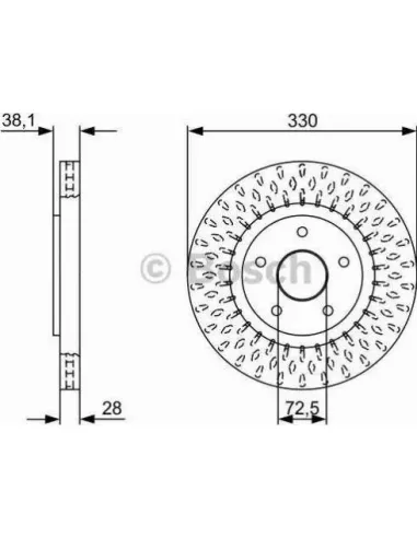 Disco de freno Bosch 0986479V85