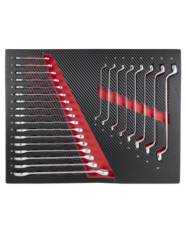 SET DE 4 MÓDULOS EVA CARBONO PARA CARRO DE HERRAMIENTAS - ROJO