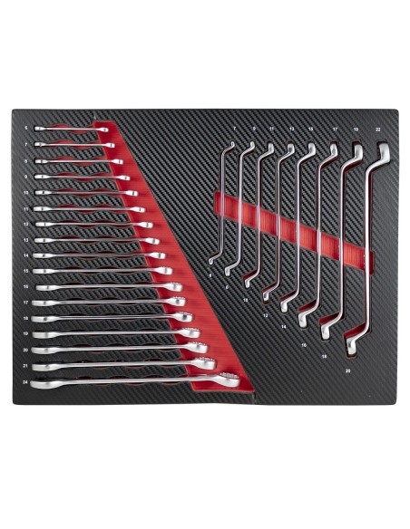 SET DE 4 MÓDULOS EVA CARBONO PARA CARRO DE HERRAMIENTAS - ROJO