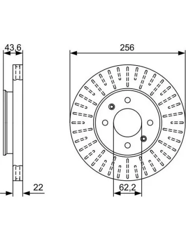 Disco de freno Bosch 0986479V96