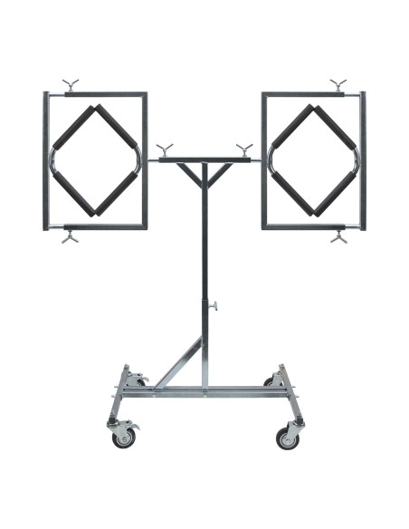 SOPORTE DOBLE AJUSTABLE PARA PINTAR LLANTAS