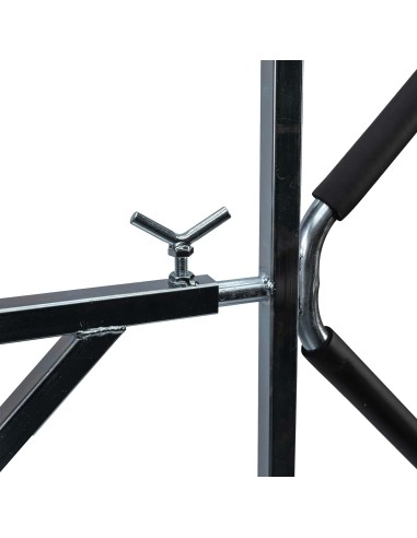 SOPORTE DOBLE AJUSTABLE PARA PINTAR LLANTAS