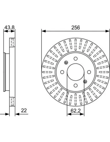 Disco de freno Bosch 0986479W05