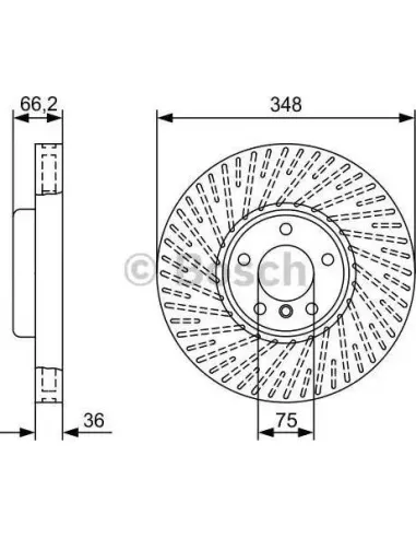 Disco de freno Bosch 0986479W19