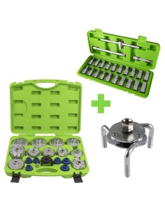PROMO: EXTRACTOR FILTRO + JUEGO DE VASOS PARA TAPONES CÁRTER + JUEGO DE EXTRACTORES
