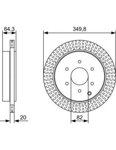 Disco de freno Bosch 0986479W46