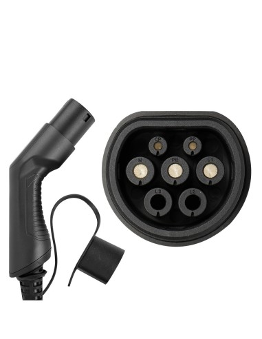 CABLE DE CARGA PARA COCHE ELÉCTRICO, 7.5KW, 32 A, TIPO 2 A TIPO 2 (MONOFÁSICO)