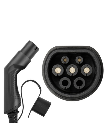 CABLE DE CARGA PARA COCHE ELÉCTRICO, 7.5KW, 32 A, TIPO 2 A TIPO 2 (MONOFÁSICO)