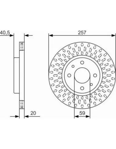 Disco de freno Bosch 0986479W68