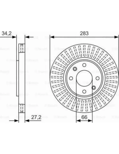 Disco de freno Bosch 0986479W69