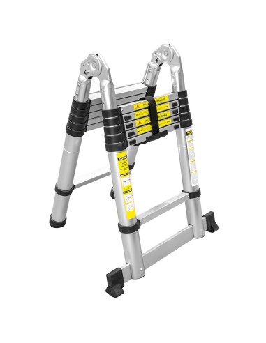 ESCALERA TELESCÓPICA EN V PLEGABLE