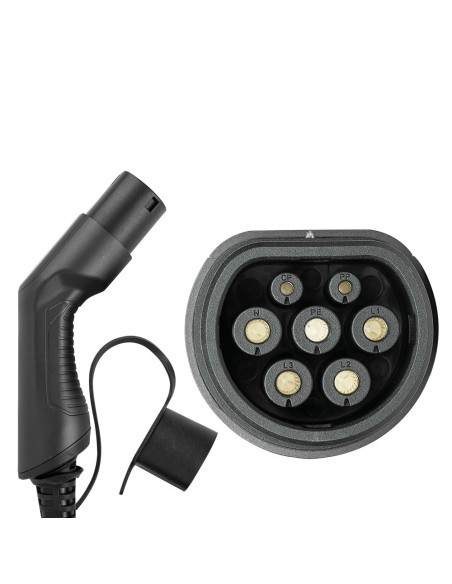 CABLE DE CARGA PARA COCHE ELÉCTRICO, 3.6KW, 16 A, TIPO 2 A TIPO 2 (MONOFÁSICO)