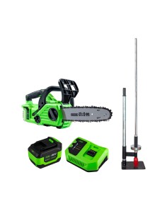 PROMO MOTOSIERRA + 53782 + 60015 + 60016 + CORTADOR DE LEÑA DE REGALO