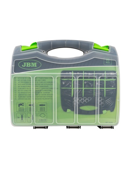 ESTUCHE DE CONECTORES Y TUBOS PARA COMBUSTIBLE 95PCS
