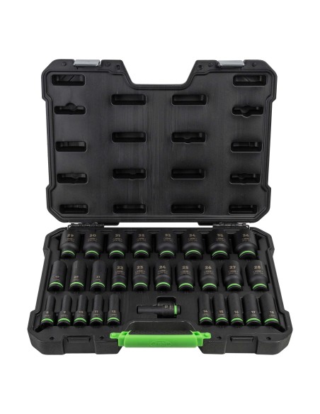 SET DE 29 VASOS DE IMPACTO LARGOS HEXAGONALES 1/2"