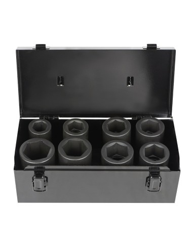 SET DE 8 VASOS DE IMPACTO DE 1" LARGOS