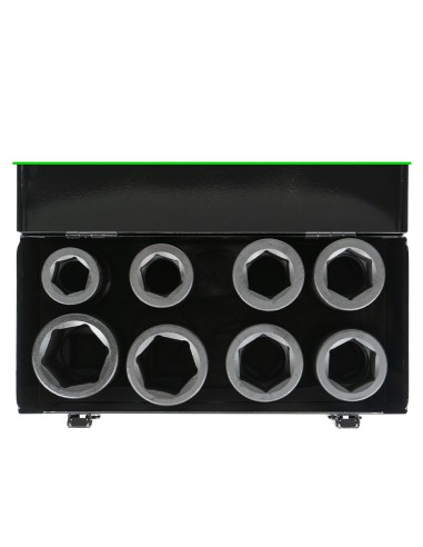 SET DE 8 VASOS DE IMPACTO DE 1" LARGOS