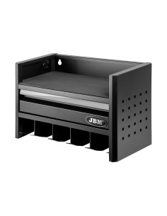 ESTANTE PARA ALMACENAMIENTO DE HERRAMIENTAS ELÉCTRICAS DE 3 NIVELES - PLATA