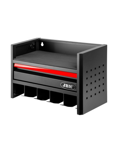 ESTANTE PARA ALMACENAMIENTO DE HERRAMIENTAS ELÉCTRICAS DE 3 NIVELES - ROJO