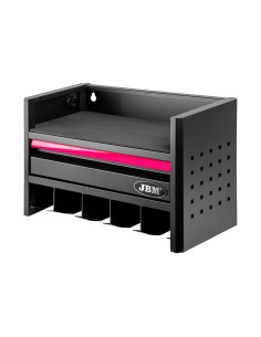 ESTANTE PARA ALMACENAMIENTO DE HERRAMIENTAS ELÉCTRICAS DE 3 NIVELES - ROSA