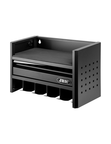 ESTANTE PARA ALMACENAMIENTO DE HERRAMIENTAS ELÉCTRICAS DE 3 NIVELES - NEGRO