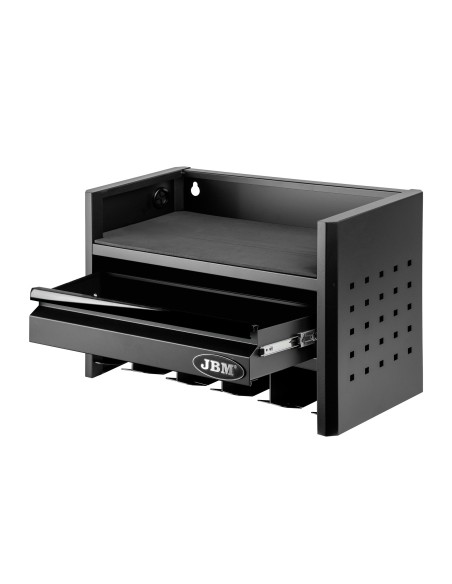 ESTANTE PARA ALMACENAMIENTO DE HERRAMIENTAS ELÉCTRICAS DE 3 NIVELES - NEGRO