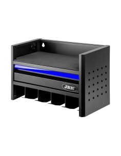 ESTANTE PARA ALMACENAMIENTO DE HERRAMIENTAS ELÉCTRICAS DE 3 NIVELES - AZUL