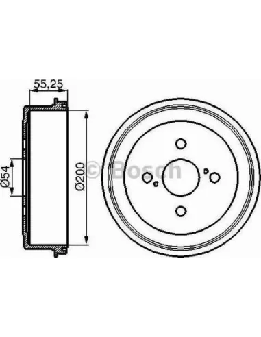 Tambor de freno Bosch 986477082