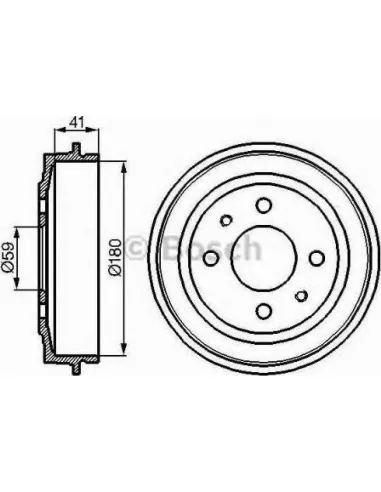 Tambor de freno Bosch 986477087