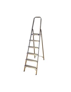 ESCALERA DE ALUMINIO CON 6 PELDAÑOS