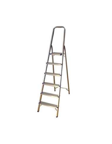 ESCALERA DE ALUMINIO CON 6 PELDAÑOS