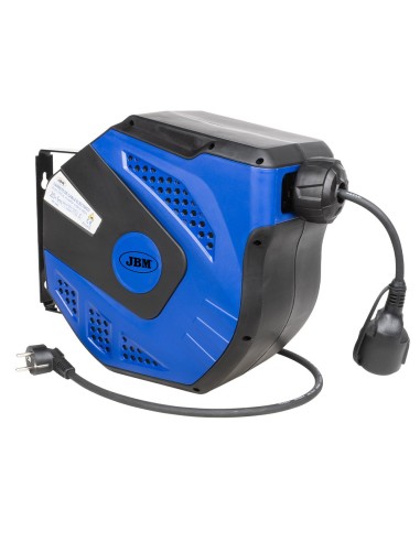 CARRETE DE CABLE ELÉCTRICO 21M - AZUL