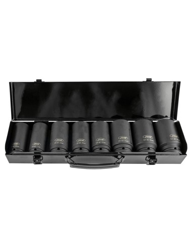 SET DE 8 VASOS DE IMPACTO HEXAGONALES 3/4"