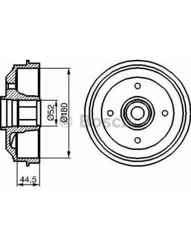 Tambor de freno Bosch 986477113