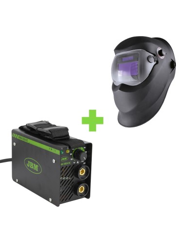 PROMO-53981 SOLDADORA INVERTER MMA 100A DC + CASCO PARA SOLDADURA CON REGULADOR MANUAL