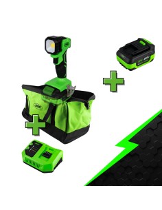 PROMO ELÉCTRICA CON PORTÁTIL 60035 + BATERÍA 4.0AH + CARGADOR 20V + MOCHILA