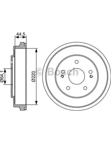 Tambor de freno Bosch 986477147