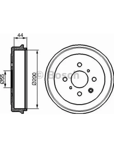 Tambor de freno Bosch 986477148