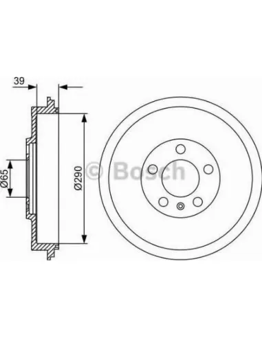 Tambor de freno Bosch 986477152