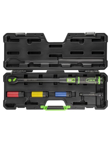 ESTUCHE DE HERRAMIENTAS DE 5 PIEZAS CON LLAVE DINAMOMÉTRICA 1/2" CON MIRILLA