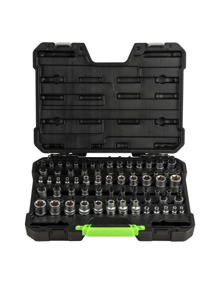 MALETÍN DE VASOS Y PUNTAS TORX / TORX PLUS DE 77 PIEZAS