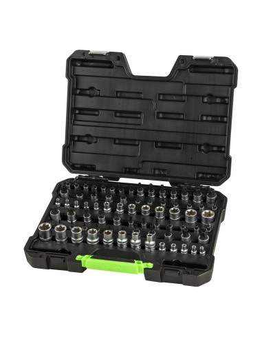 MALETÍN DE VASOS Y PUNTAS TORX / TORX PLUS DE 77 PIEZAS