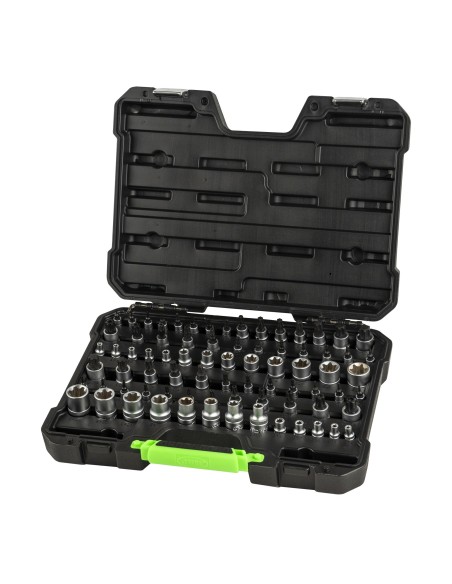 MALETÍN DE VASOS Y PUNTAS TORX / TORX PLUS DE 77 PIEZAS