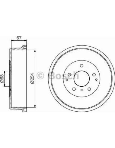 Tambor de freno Bosch 986477162
